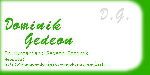 dominik gedeon business card